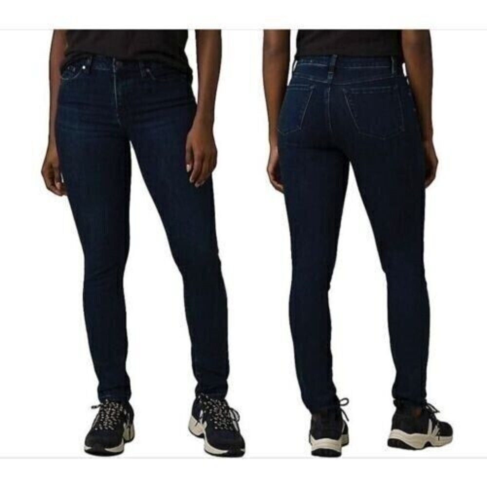 prAna Women Sienna Jeans Skinny Deep Blue Stretch Denim True Blue 30